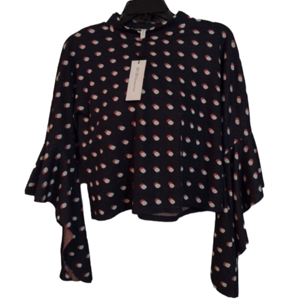 BCBGeneration sz L new with Tags $88 navy w Polka dots Make an offer!